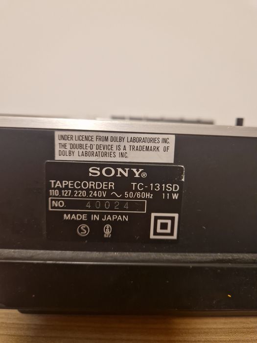 Magnetofon kasetowy Sony Tc-131 SD