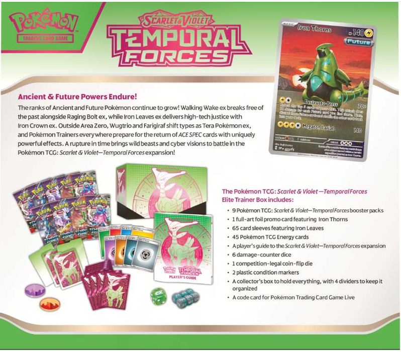 Pokemon TCG: TEMPORAL FORCES  Elite Trainer Box