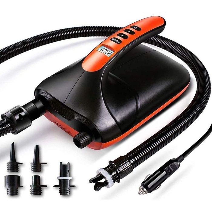 Pompka Elektryczna 12V Turbinowa Kompresor 2w1 Do Pontonu SUP Łodzi