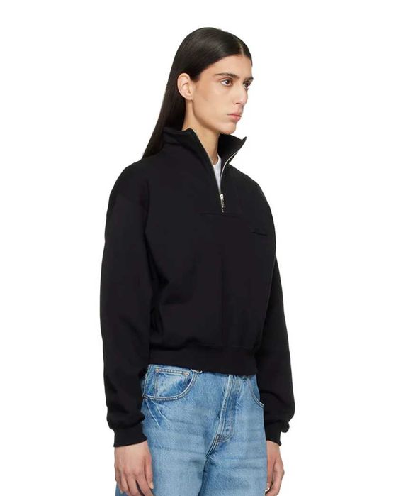Світшот Jacquemus Gros Grain Zipped-Rollneck Sweatshirt Black