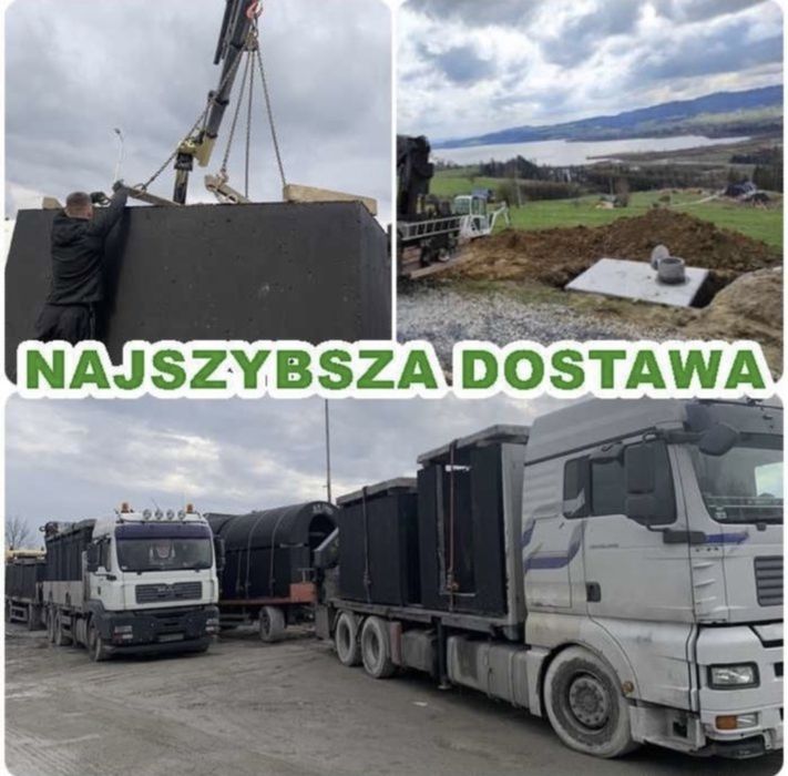 Szambo betonowe duże 12m3 zbiornik na deszczówkę Komora Wodomierzowa