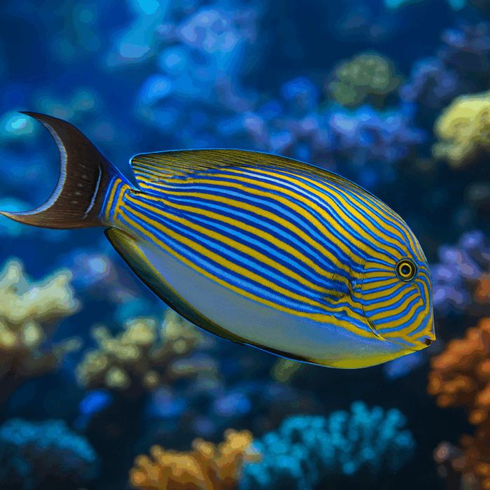 Acanthurus lineatus M {Ryba morska}