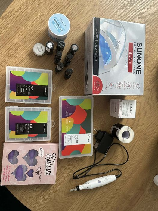 Zestaw do stylizacji pazkoci lampa tipsy duo formy