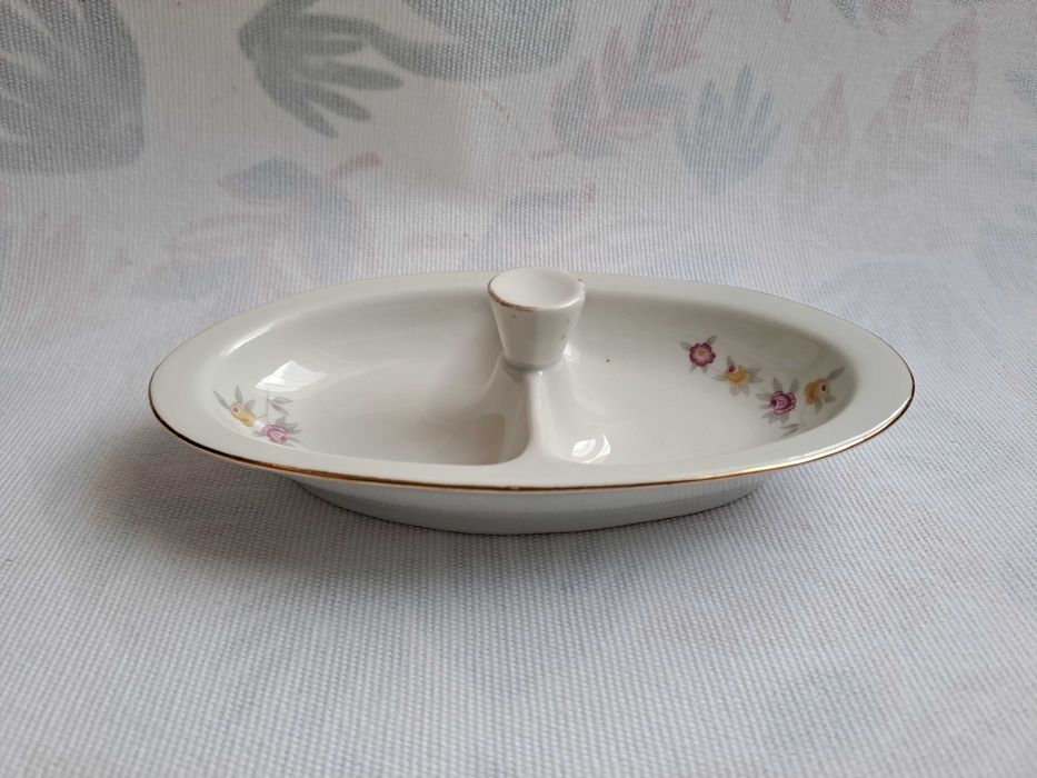 Stara porcelanowa solniczka pieprzniczka przyprawnik Chodzież