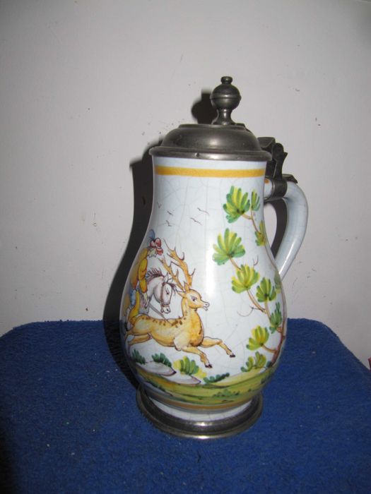 Dobra Cena-Unikat Stary Kufel Mysliwski ok,XVIII w-48-