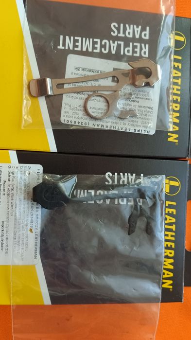 Клипса с кольцом на мультитул Leatherman черная. Оригинал. (новые)