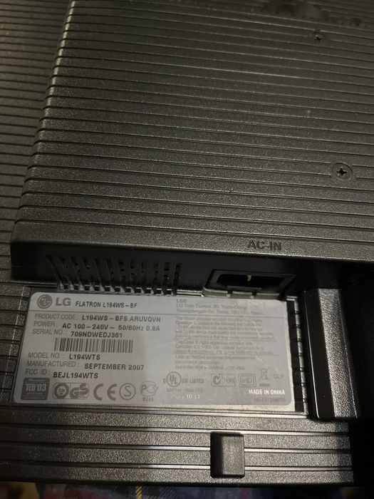 Монітор Lg  Flatron L194WS