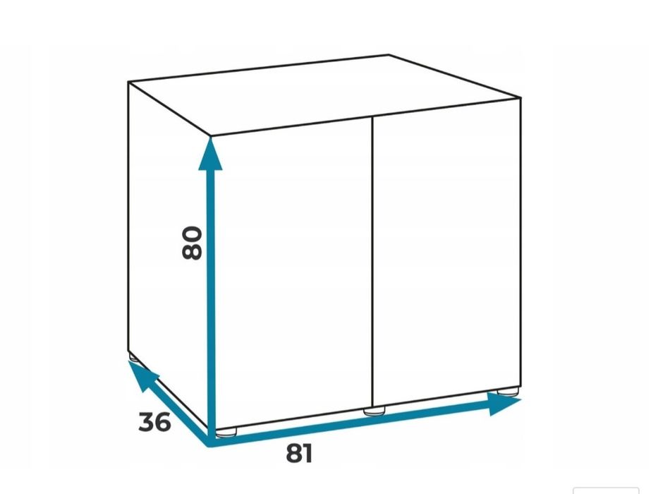 AQUAEL OPTISET szafka pod akwarium 

BIAŁA szafka 81x36x80 dedykowana