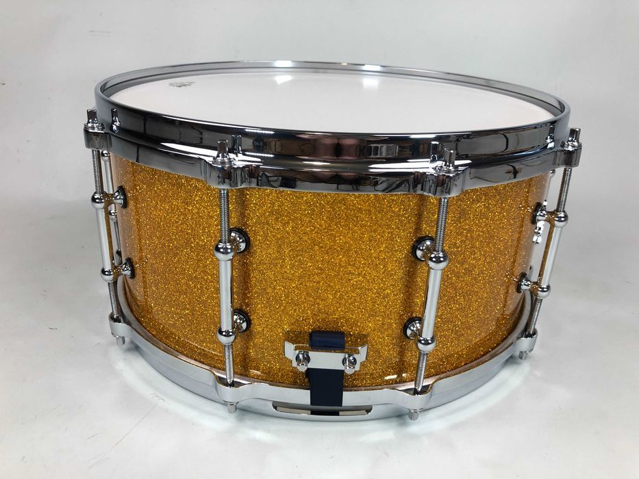 Polmuz Maple Snare 14" x 6,5" | Gold Sparkle | Die-Cast | 10 Lugs