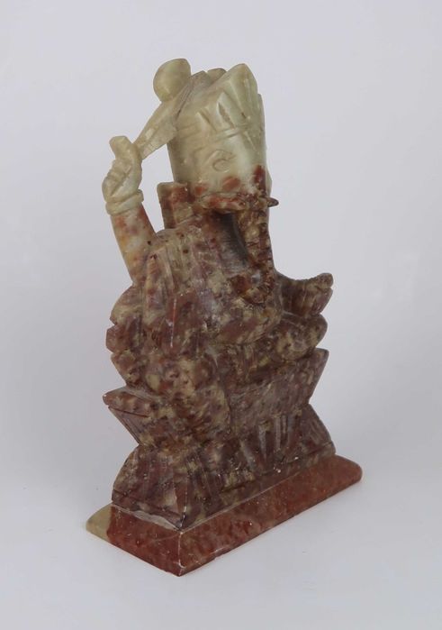 Estatueta esculpida Ganesha - pedra sabão