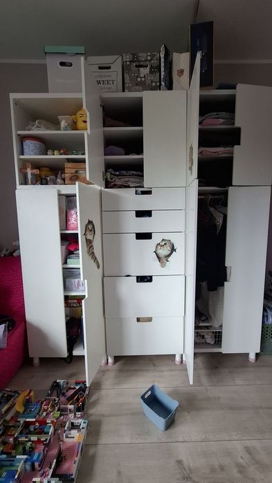Szafy szafa dziecięca ikea smastad