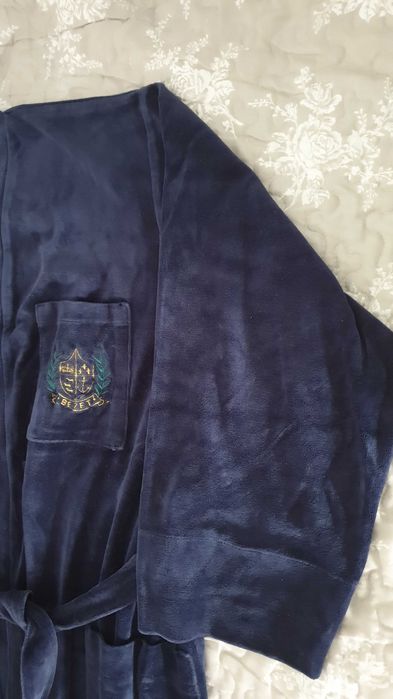 Szlafrok męski roz. M aksamit stan bardzo dobry