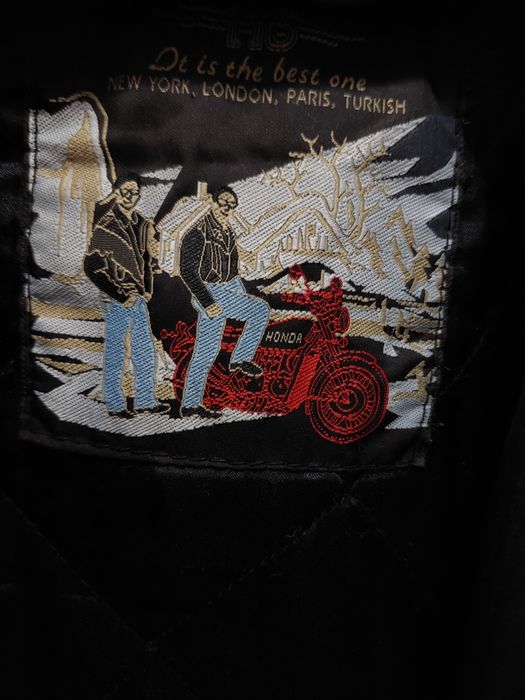 Skórzana kurtka klubowa Honda