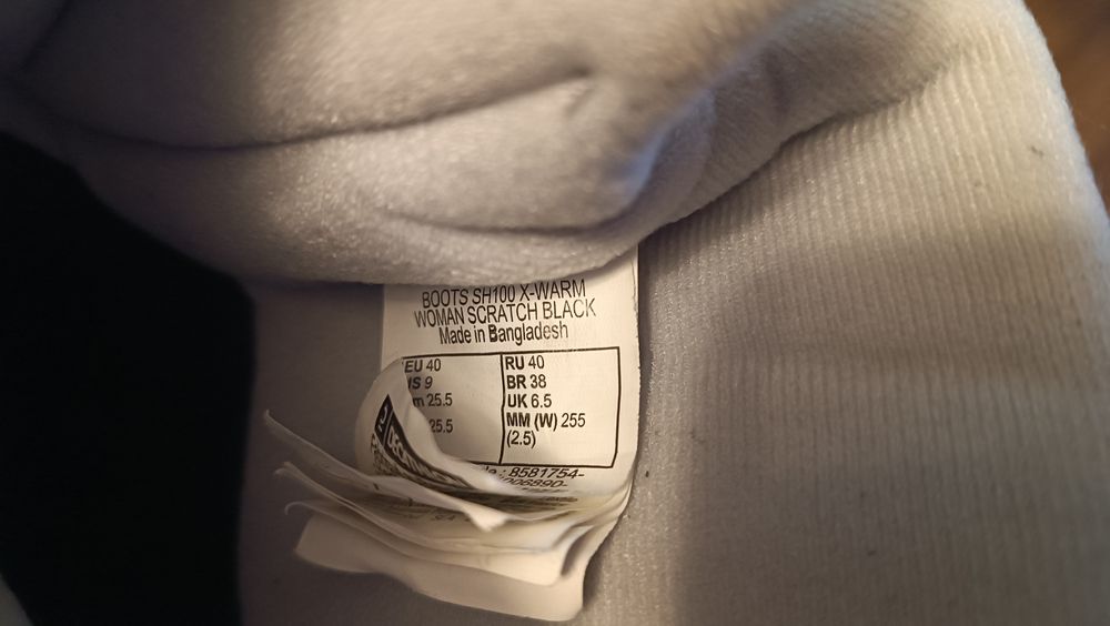 Śniegowce wodoodporne na rzep  r. 40 marki Quechua