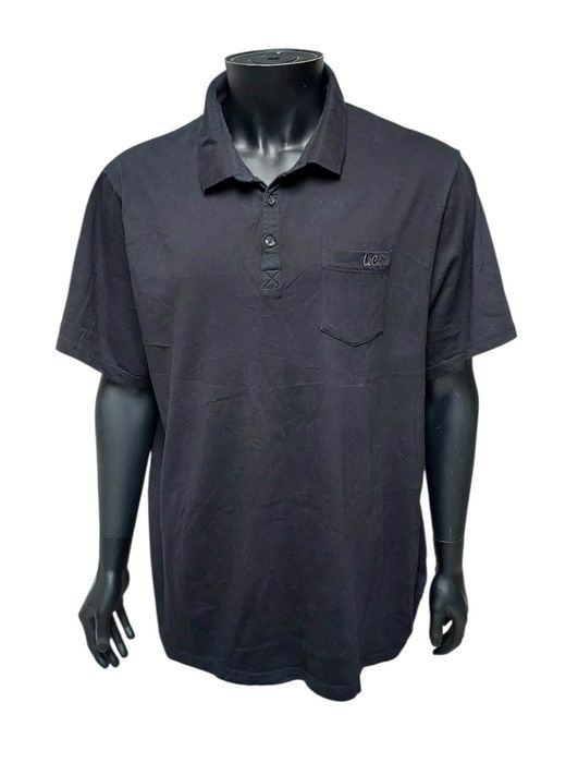 Czarna bawełniana koszulka polo męska LEE COOPER, R. 3XL