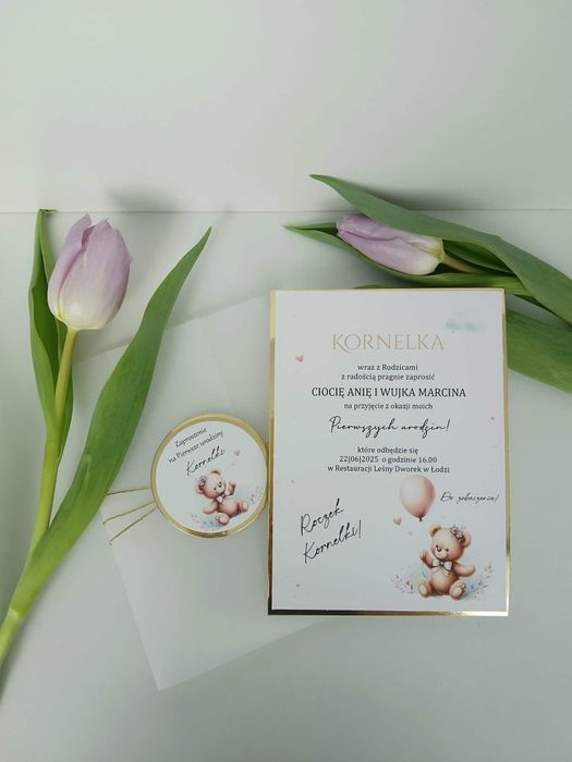 Zaproszenia na Komunię/ Chrzest