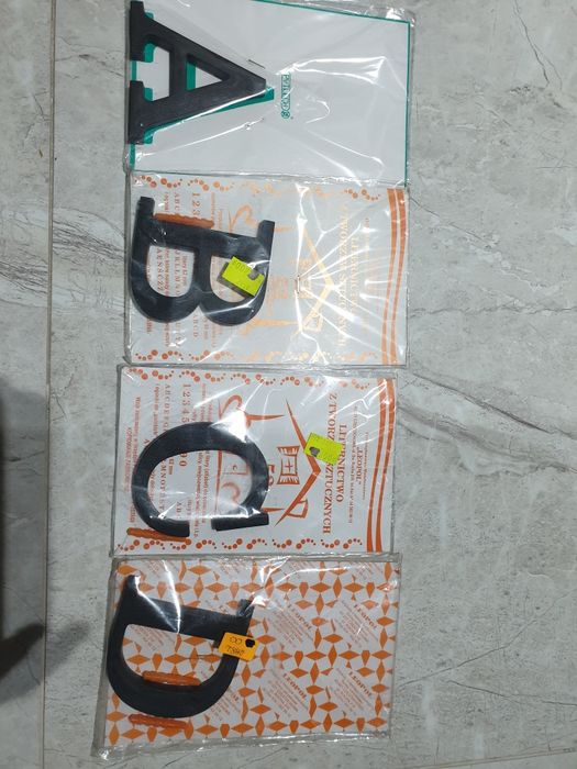 Litery elewacyjne 9 cm, oznaczenie posesji, na dom