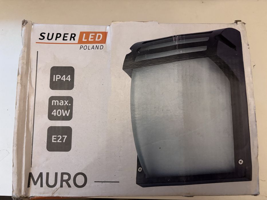 Kinkiet zewnetrzny oprawa elewacyjna lampa SuperLed Muro E27 40W