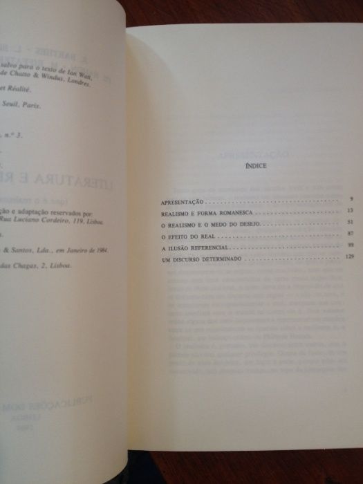 R. Barthes e outros - Literatura e Realidade