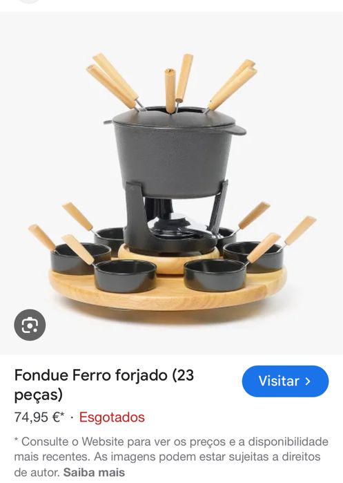Fondue em ferro fundido