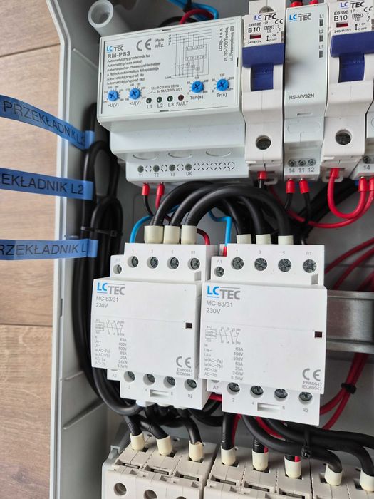 Rozdzielnia SZR Sieć Magazyn PV Fotowoltaika IP65 63A Ogranicznik