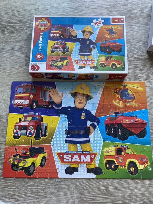 Puzzle strażak sam 100 elementów 5+