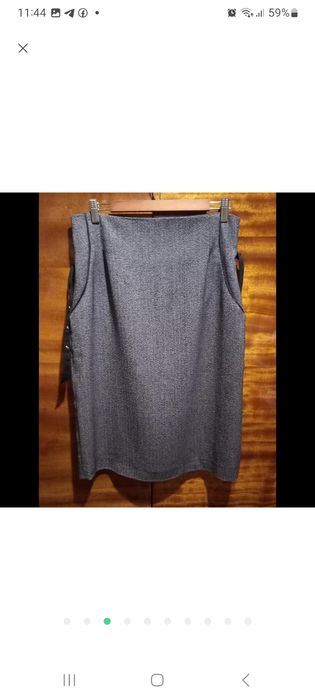 Спідниця прямого сілуету з високою посадкою, на стегна-100 см