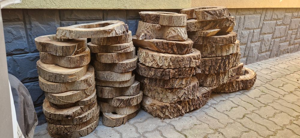 Orzech plastry ( krążki ) z dziurą