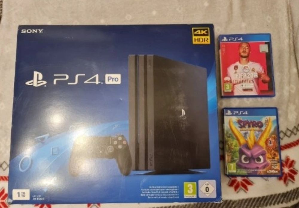 Playstation 4 Pro PS4 1TB konsola pady gry zestaw