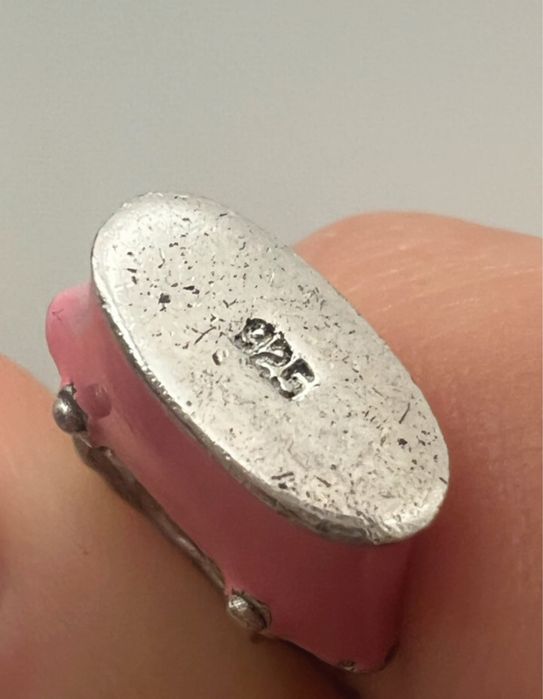 Srebrny charms torebka