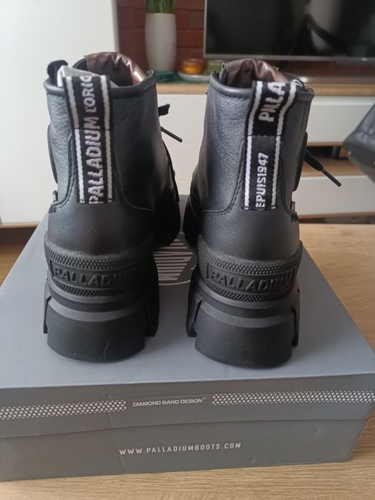 Skórzane Palladium Revolt Hi Metal r 39