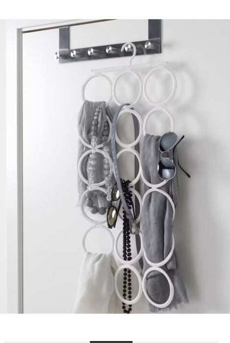 Cabide multiusos branco/creme