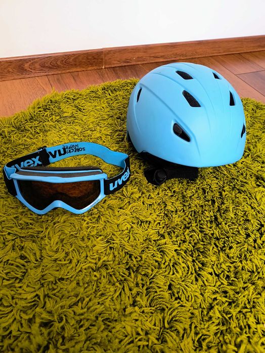 Kask Narciarski(rozmiar S) + Gogle UVEX