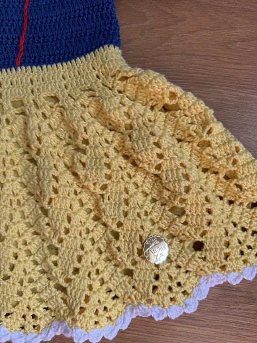 Vestido Branca de Neve em croche