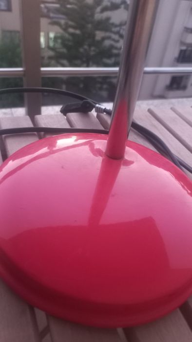 Candeiro, cor vermelho,