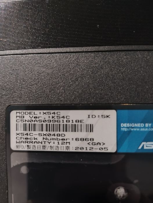 Ноутбук Asus K54C
