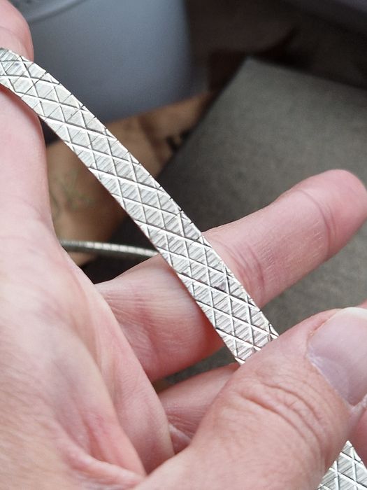 Bransoletka Vintage zmijka taśma W. KRUK srebro 925