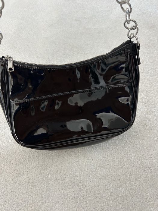 Bolsa verniz preta