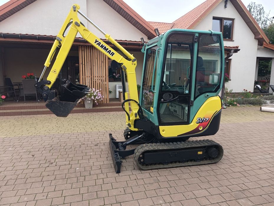 Yanmar sv17 ex brutto 2T LONG 2010 rok minikoparka mini koparka