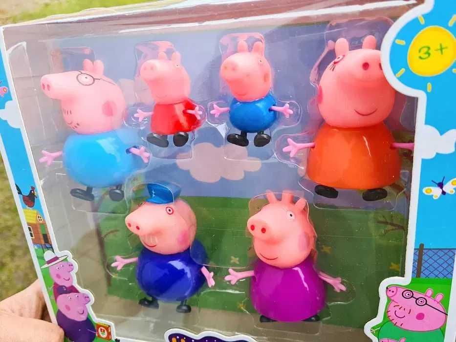Komplet figurek Rodzinka Świnki Peppa - zabawki nowe figurki