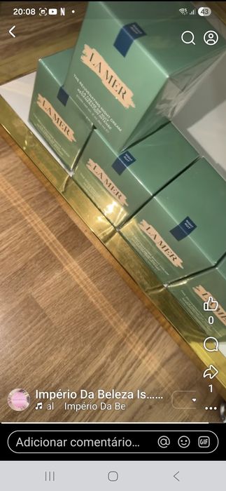 Creme de dia e de noite e tónico.  La Mer