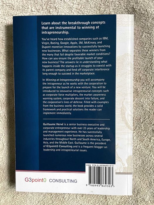 Winning at Intrapreneurship, Guillaume Hevre, ENG