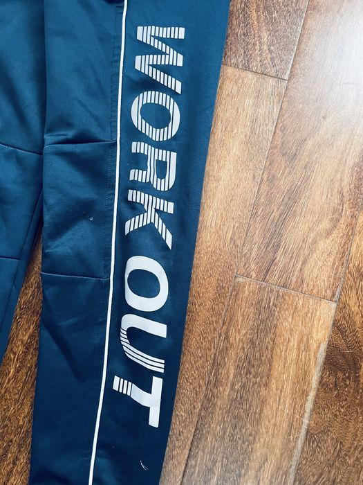 Spodnie Dresowe ocieplane odblaski 164 Work out Chłopięce