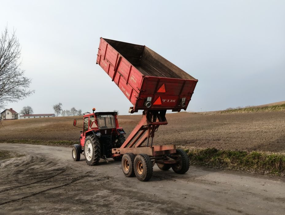 Przyczepa na tandemie TIM 7.4t wysoki wywrot