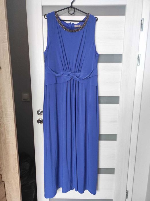 Elegancka suknia sukienka święta sesja wesele ciążowa maskująca plus s