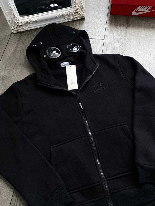 Зіп худі CP Company, зіпка сіпі компані, кофта з лінзами, hoodie cp