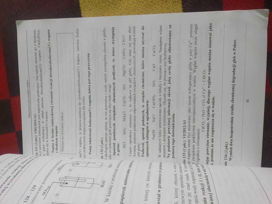 Chemia materiały maturalne