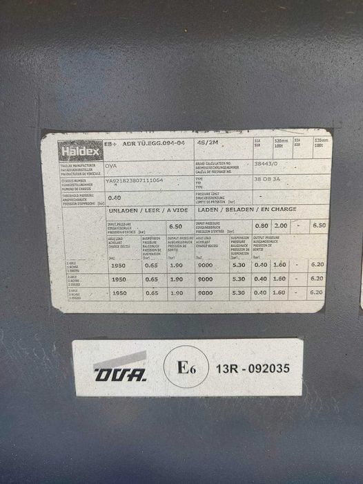 Напівпричіп цистерна харчова OVA 2008р. ПДВ молоковоз олія 29000л ПДВ