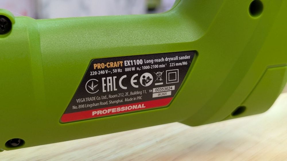 Улучшена Серия ! Жираф Шлифмашина для стен и потолков ProCraft EX1100