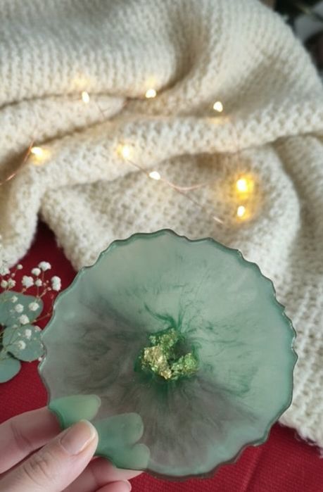 Podstawki dekoracyjne z żywicy epoksydowej